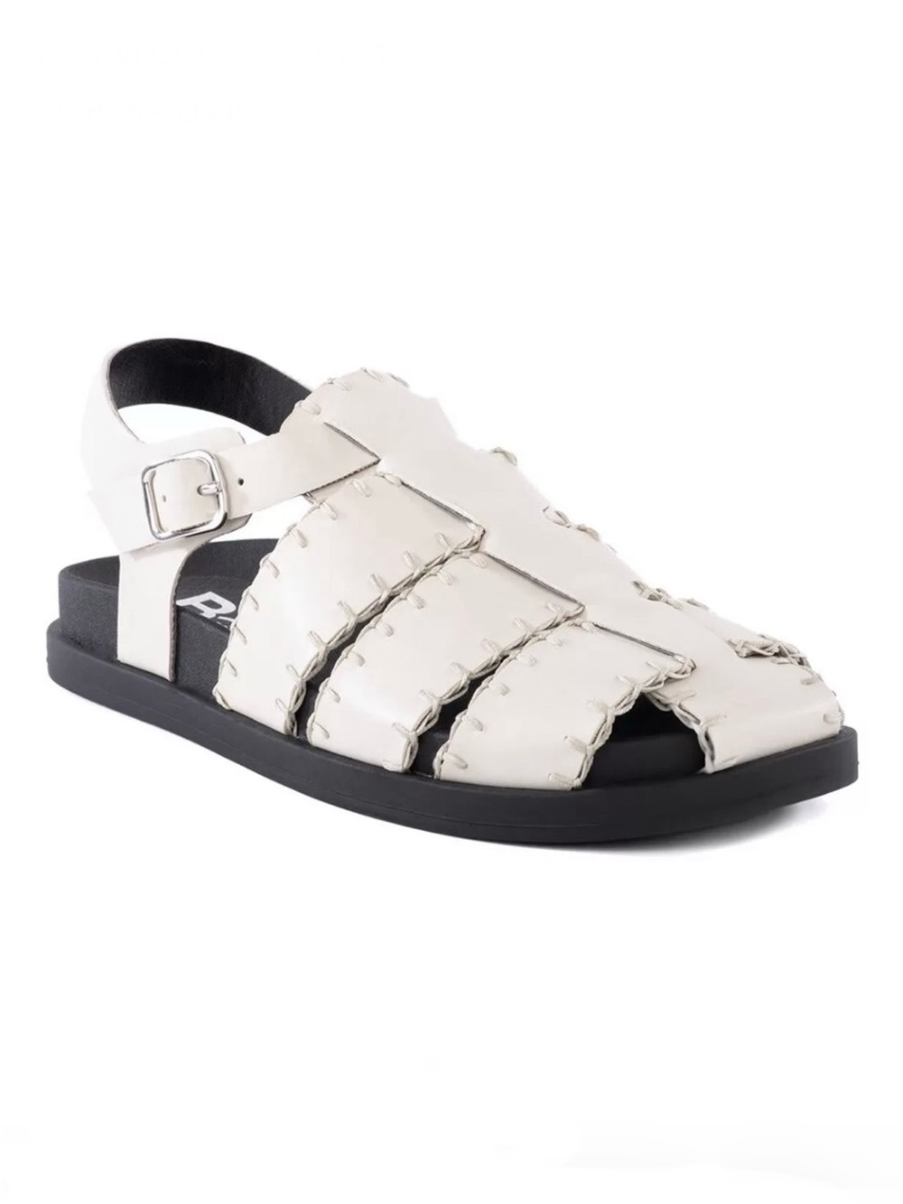 NIB off white whip stitched BC Footwear Jasmina sandal 7
